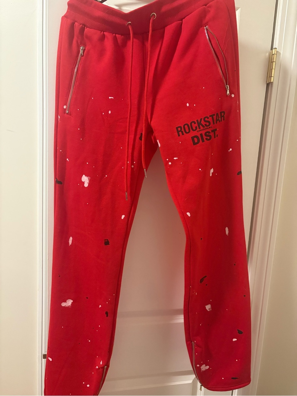 Jaco Red Men’s Medium Slim Fit Track Set